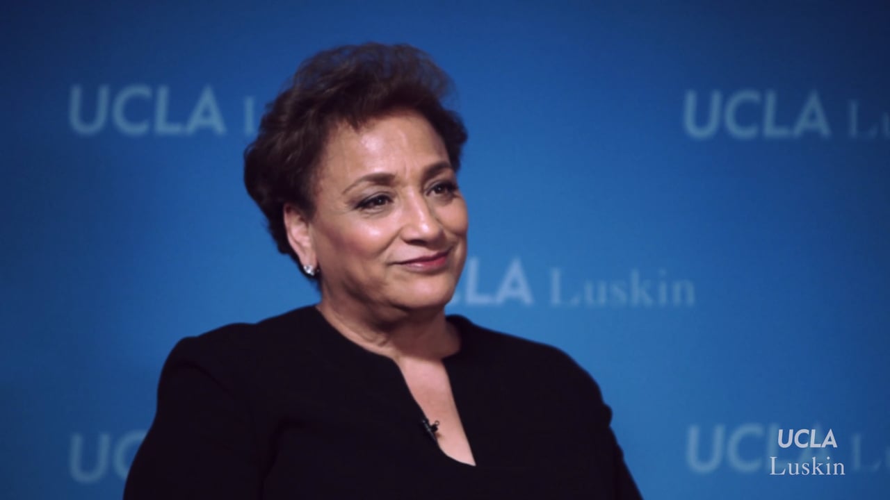 Jo Ann Jenkins, the CEO of AARP, delivered a Luskin Lecture on Feb
