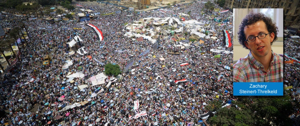 A huge crowd gathers in Egypt’s Tahrir Square during the Arab Spring protests in 2011
