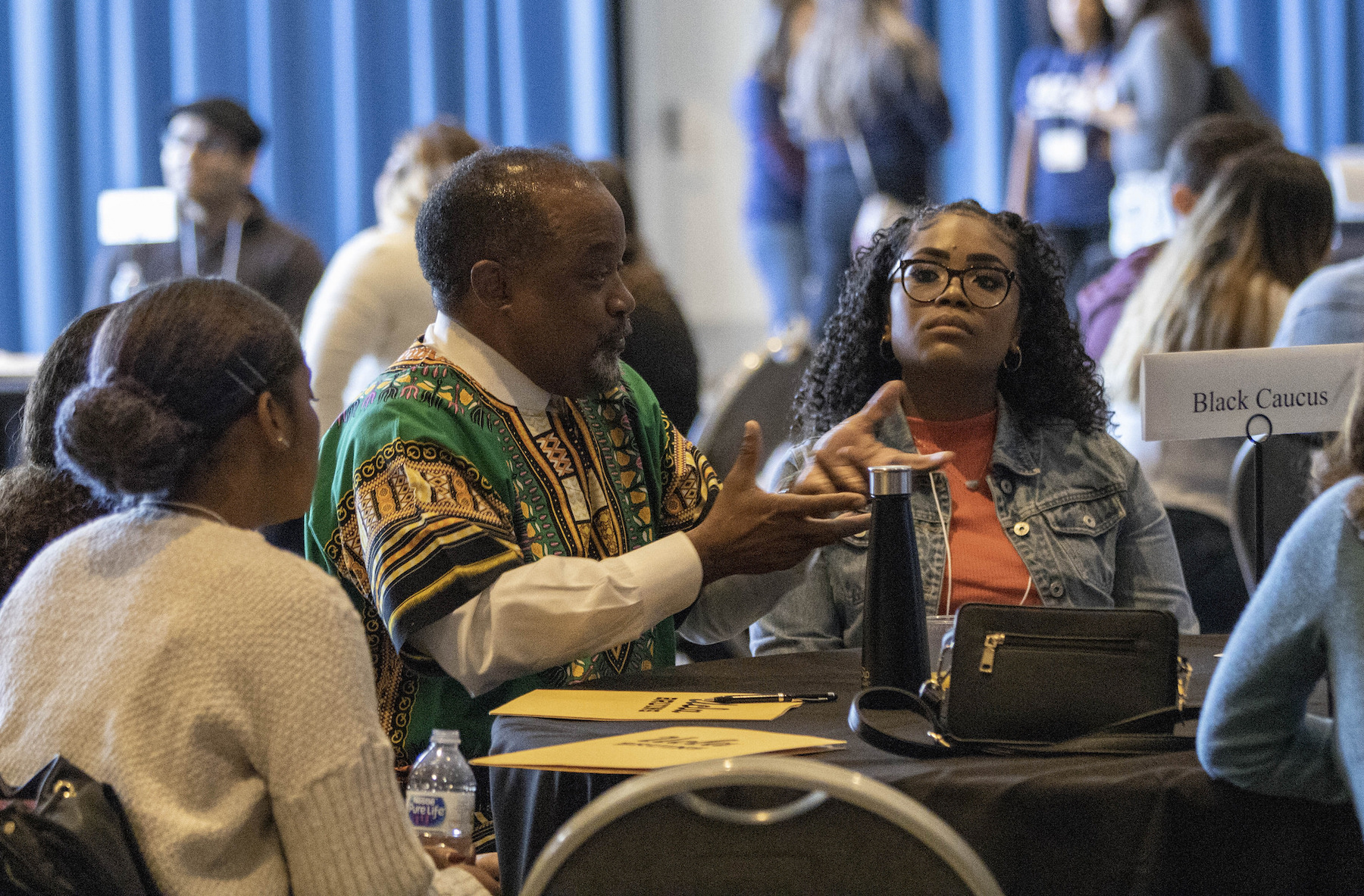 UCLA Luskin's numerous student support groups came together to share information at the 2018 Diversity Fair. Photo by Mary Braswell