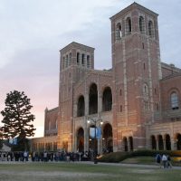 Image of Royce Hall in the early evening