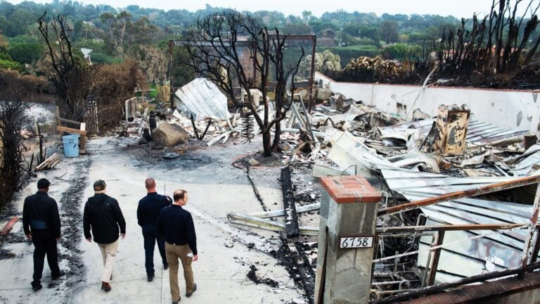 Image of destroyed home