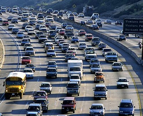 image of traffic in Southern California