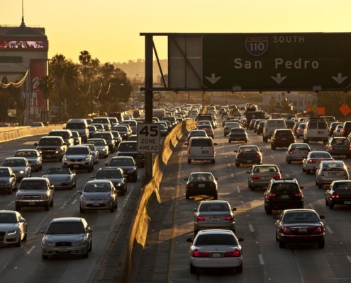image of traffic on the south 110