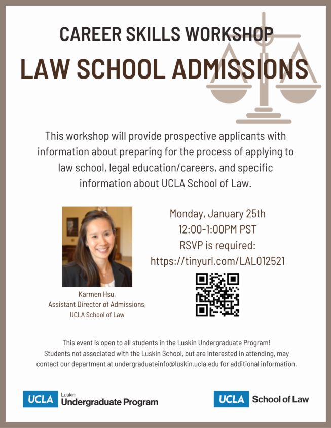 UCLA Luskin Career Skills Law School Admissions