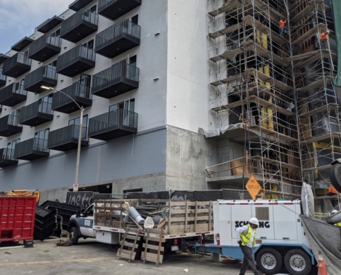 Large building under construction