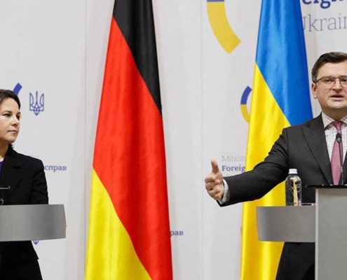 German and Ukrainian foreign ministers