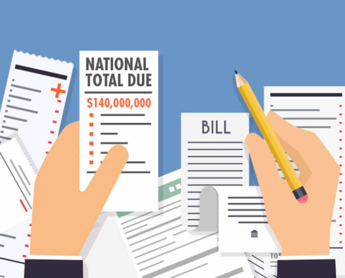 illustration of medical bills