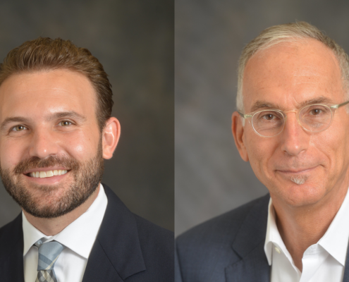 Photo portraits of professors Holloway and Kaplan