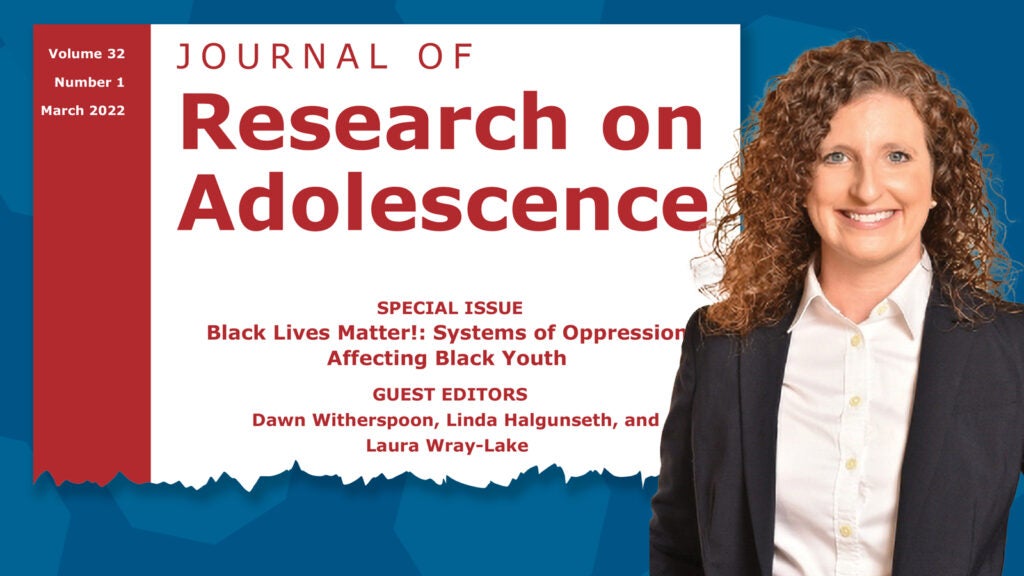 composite image of journal's cover and photo of the UCLA scholar