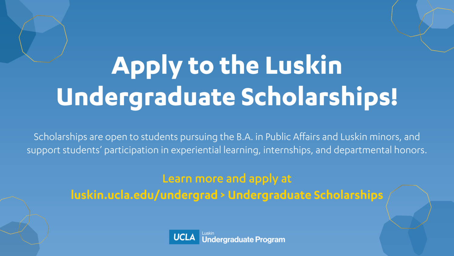 UCLA Luskin | Undergraduate Program