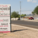 For sale sign on the side of the road in Somerton, Arizona