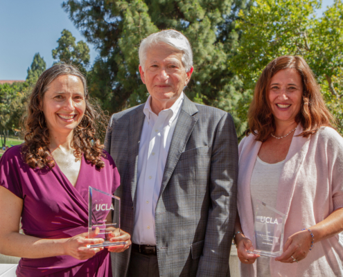 photo of award winners with UCLA chancellor
