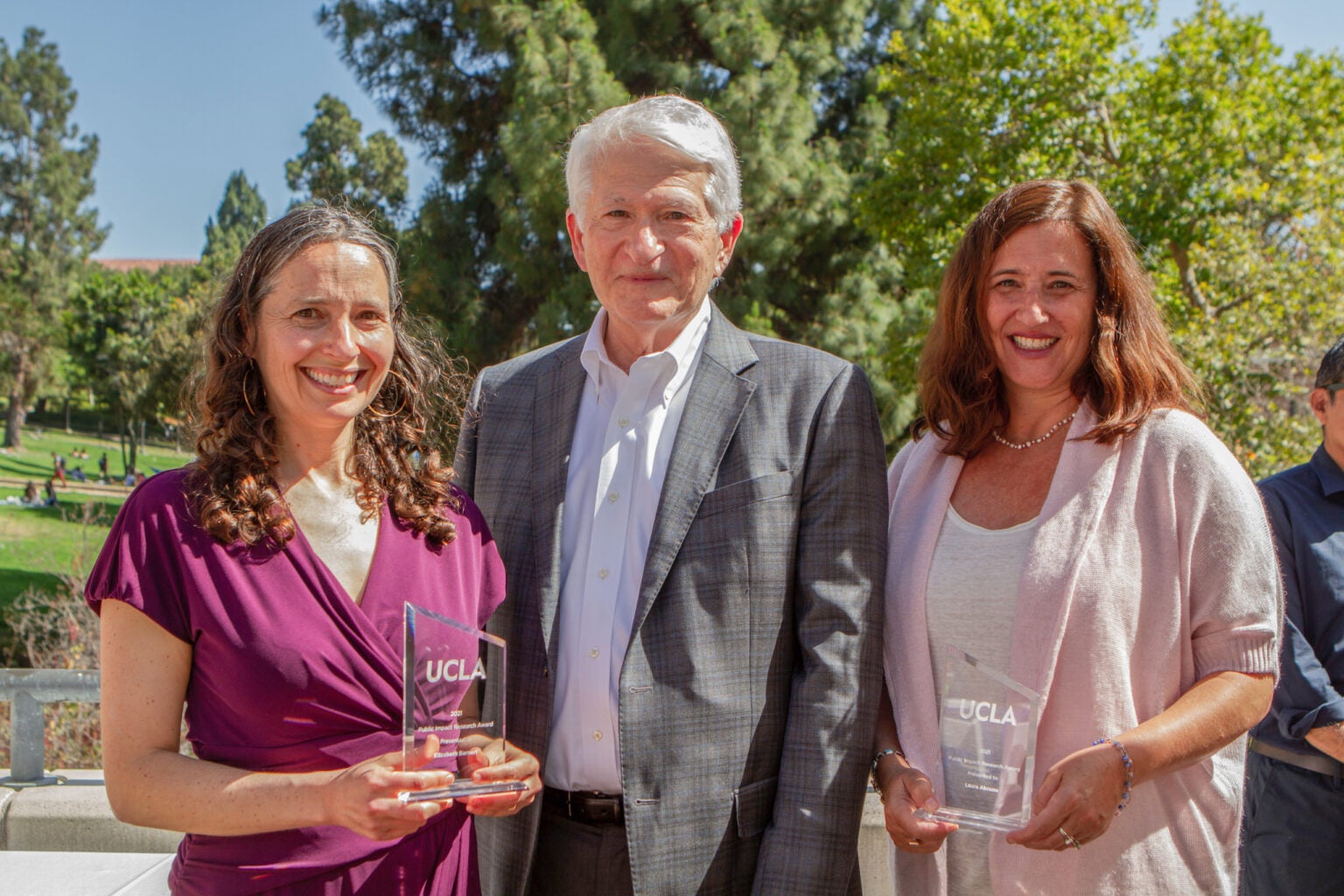 photo of award winners with UCLA chancellor