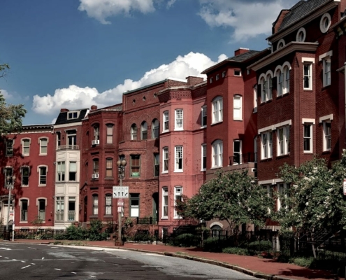 row of apartments