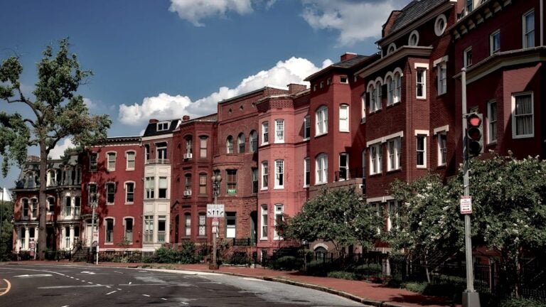 row of apartments