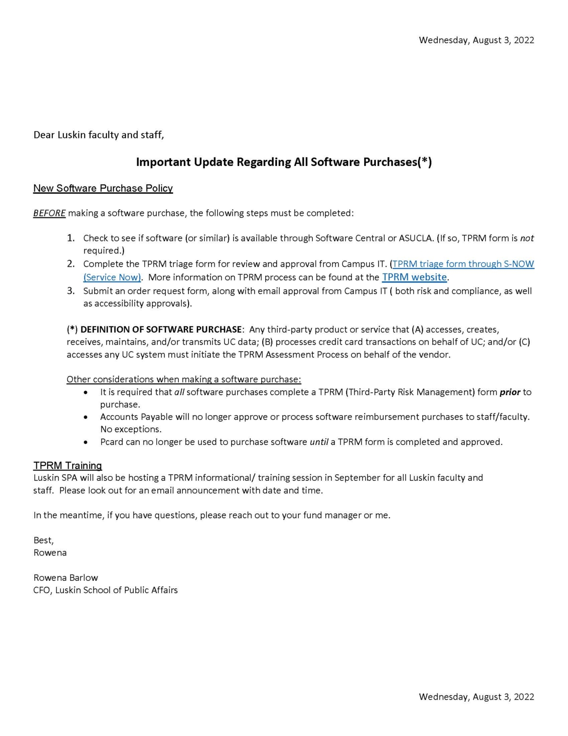UCLA Luskin | Orders & Non-Travel Reimbursements