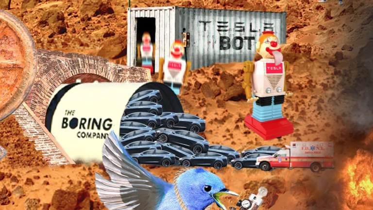 collage showing cars entering tunnel