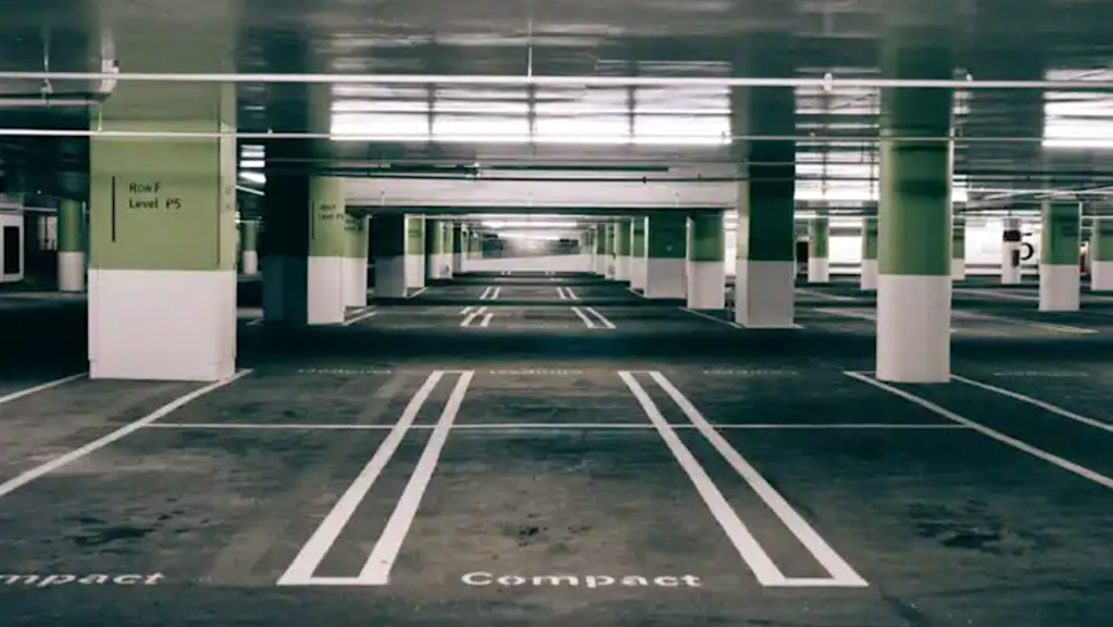 empty parking lot