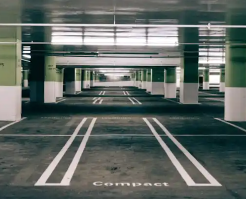 empty parking lot