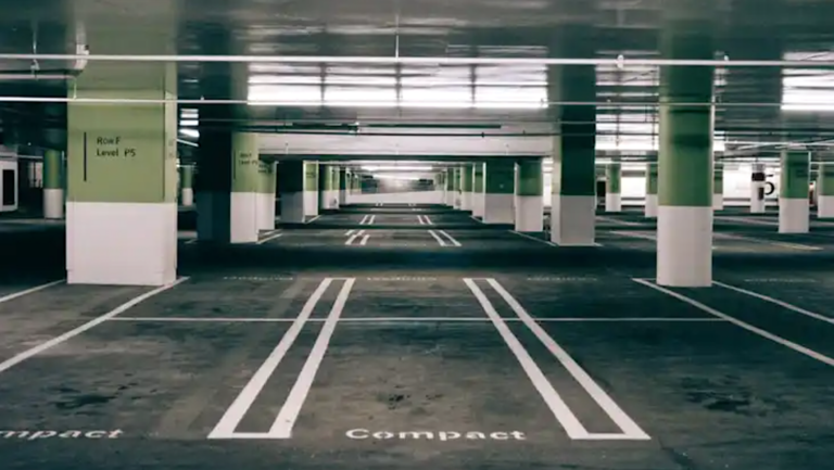 empty parking lot