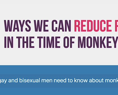 text about reducing risk of monkeypox infection