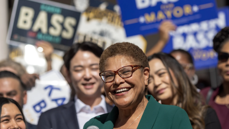 woman in glasses in crowd