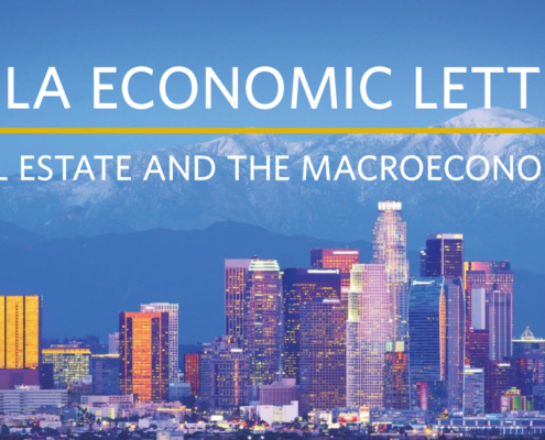 newsletter nameplate shows wide view of Los Angeles skyline
