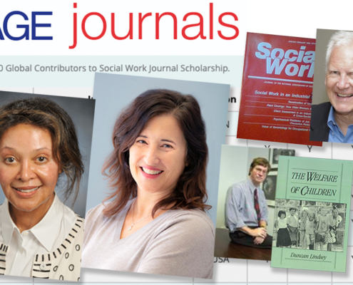 composite image shows professor portraits and a table from the research journal article