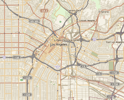 map of Los Angeles