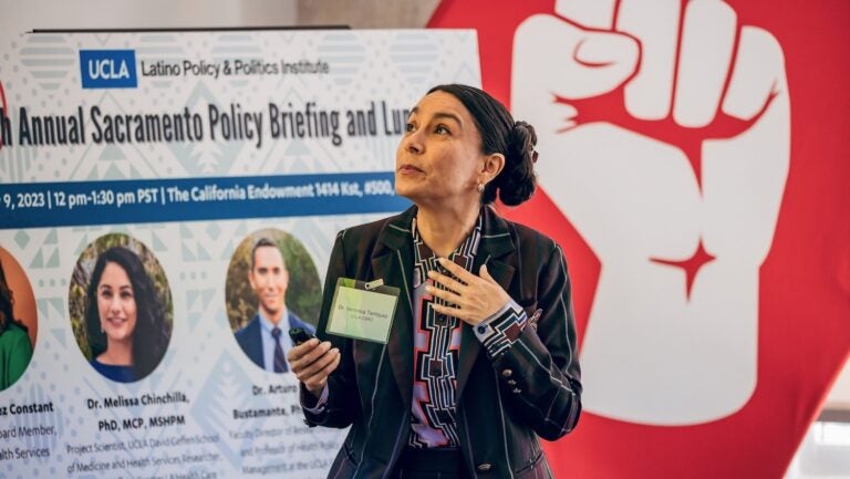 Woman speaking