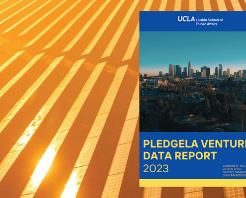 report cover on background of solar panels