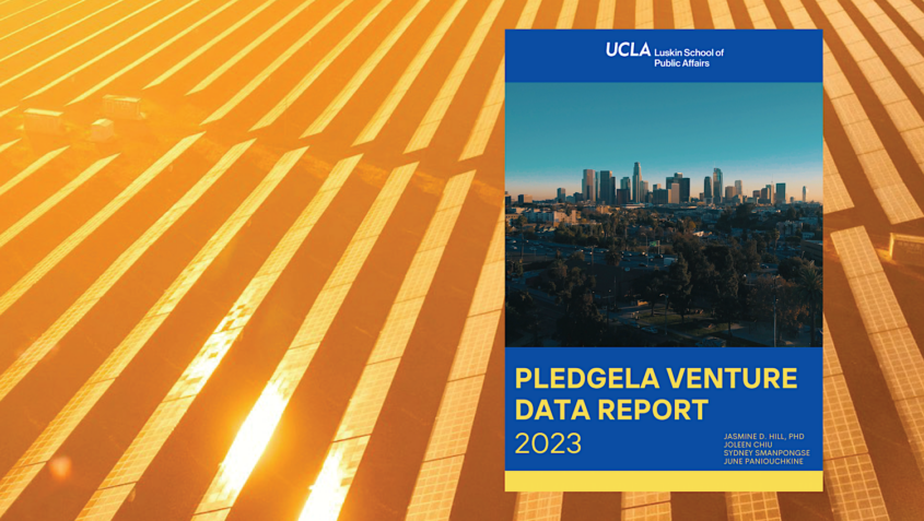 report cover on background of solar panels