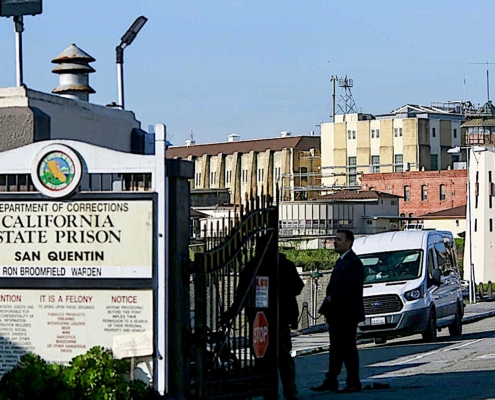 Front of prison