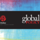 journal title "Global Policy" set against multicoloroed background