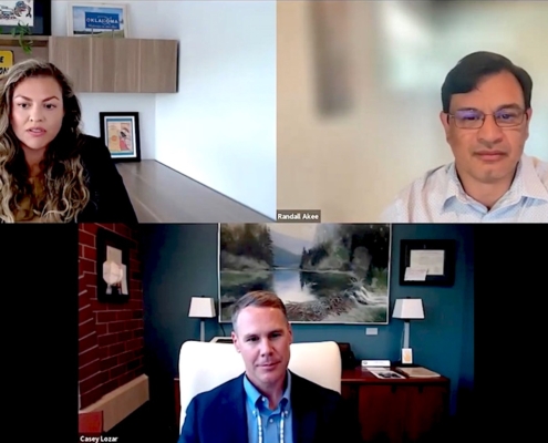 webinar with three people shown
