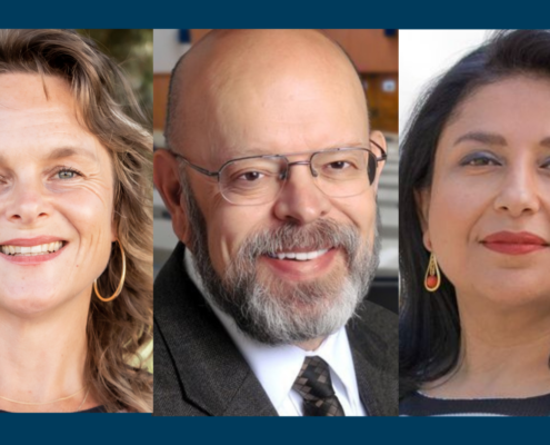 headshots of three women and a man