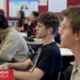 high school students in classroom