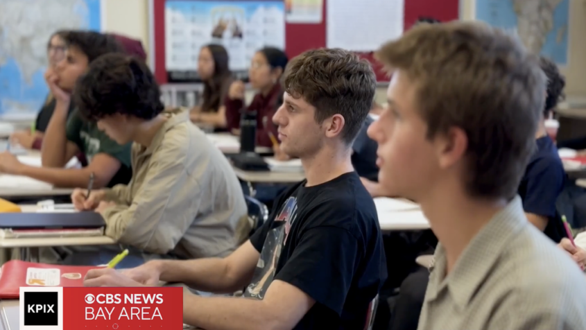 high school students in classroom