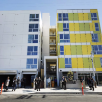 LA Times photo of recently bulit apartment in Mar Vista Photo of a 5 story apartment building recently built in Mar Vista, CA/