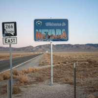 Welcome to Nevada sign.