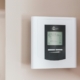 Thermostat on the wall.