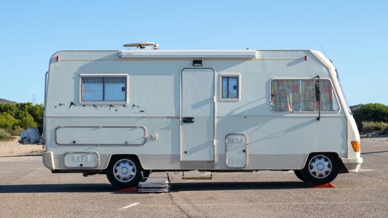 Large vehicle parked.
