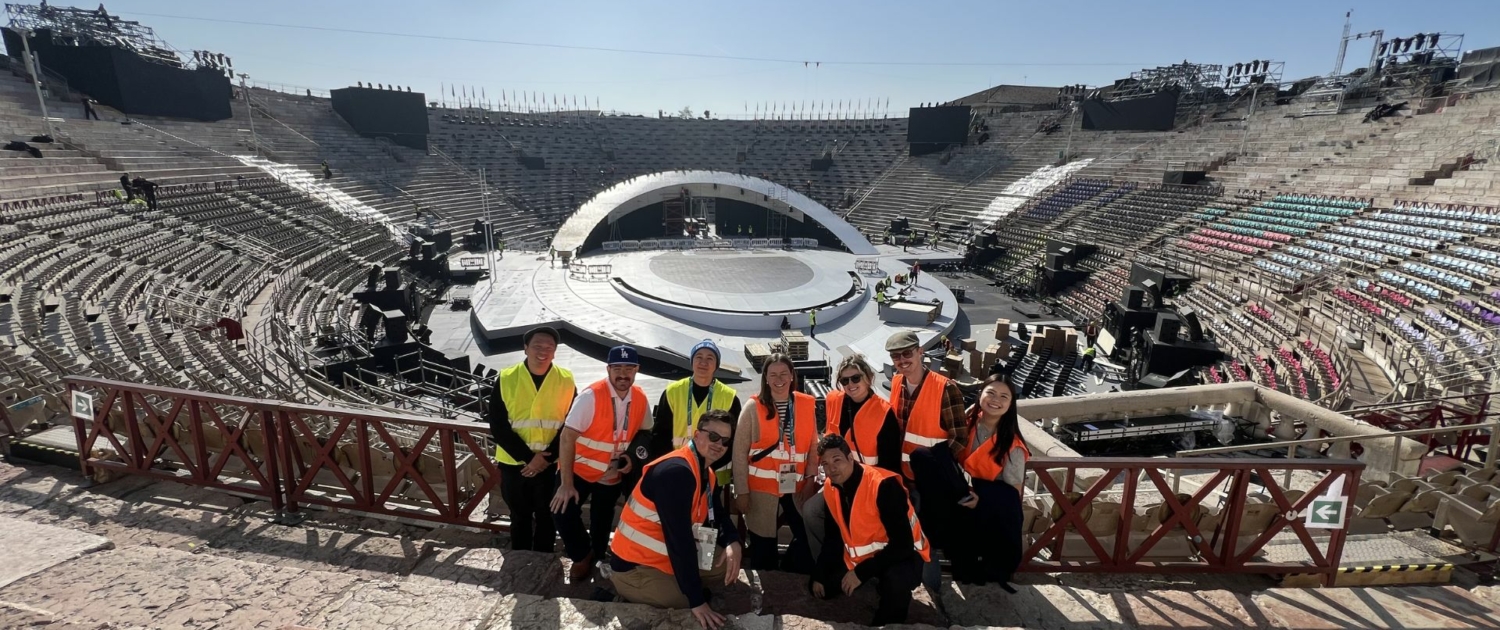 eam members from the Office of Major Events visited the historic Verona Arena, site of the Paralympic Opening Ceremony, for an accessibility tour.