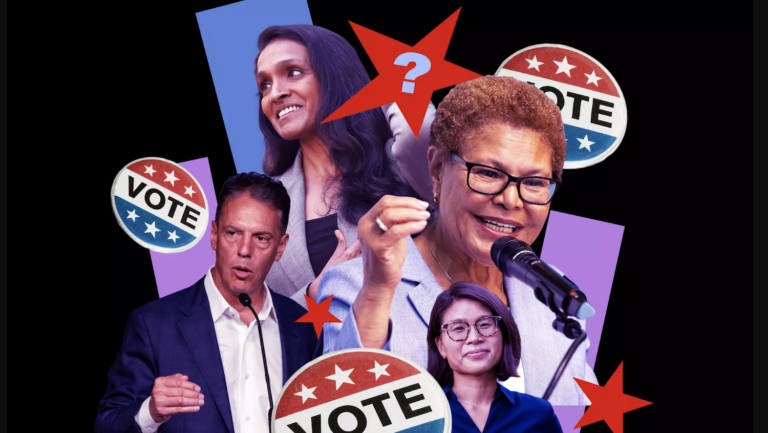 collage of three women and one man