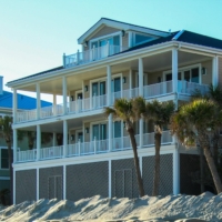 Beach houses.