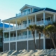 Beach houses.