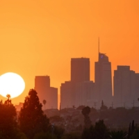 Sun on the horizon.