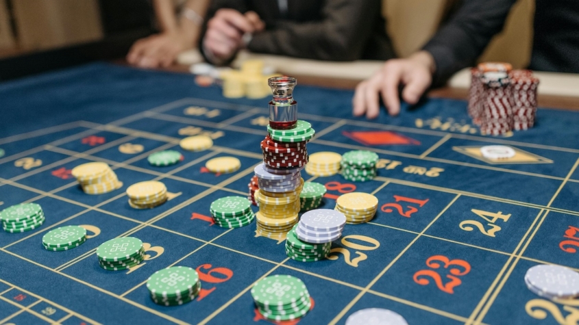 Game at a casino.