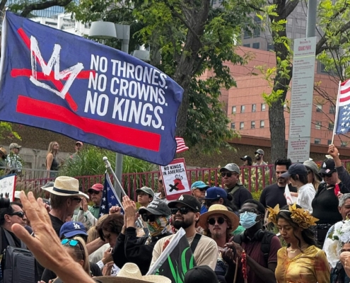 Demonstration in Los Angeles.