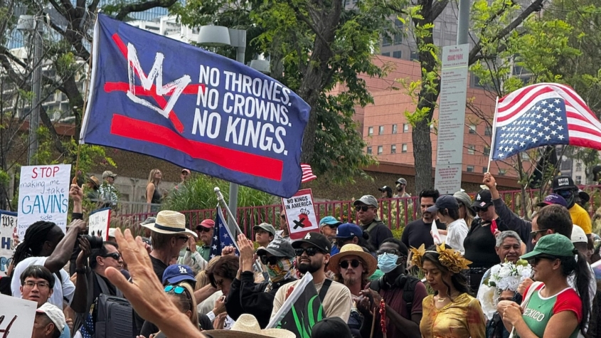 Demonstration in Los Angeles.